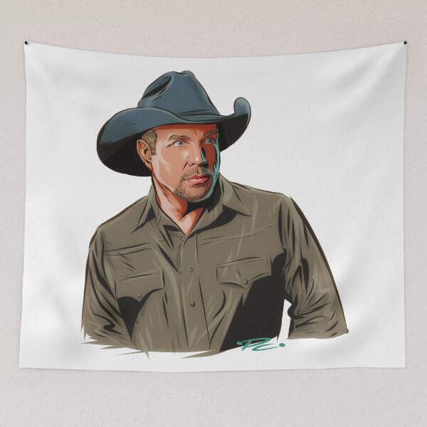Item preview, Garth Brooks - An illustration by Paul Cemmick designed and sold by TIGERDAVER.