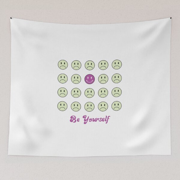 Item preview, Be Yourself: Inspirational, Motivational, Smiley Face Wall Art and T-Shirt designed and sold by EmilySutin.