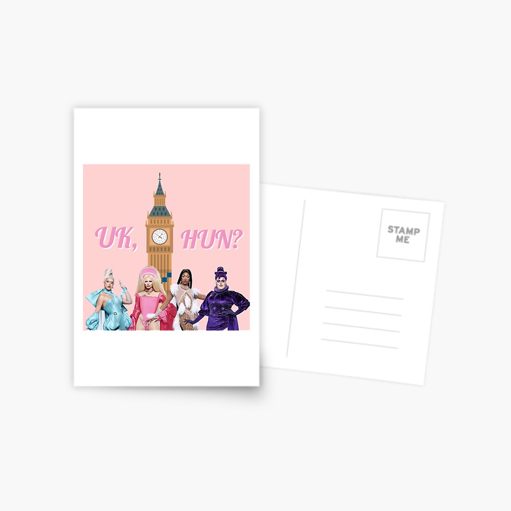 "Uk, Hun RuPauls Drag Race UK United Kingdolls" Postcard for Sale by
