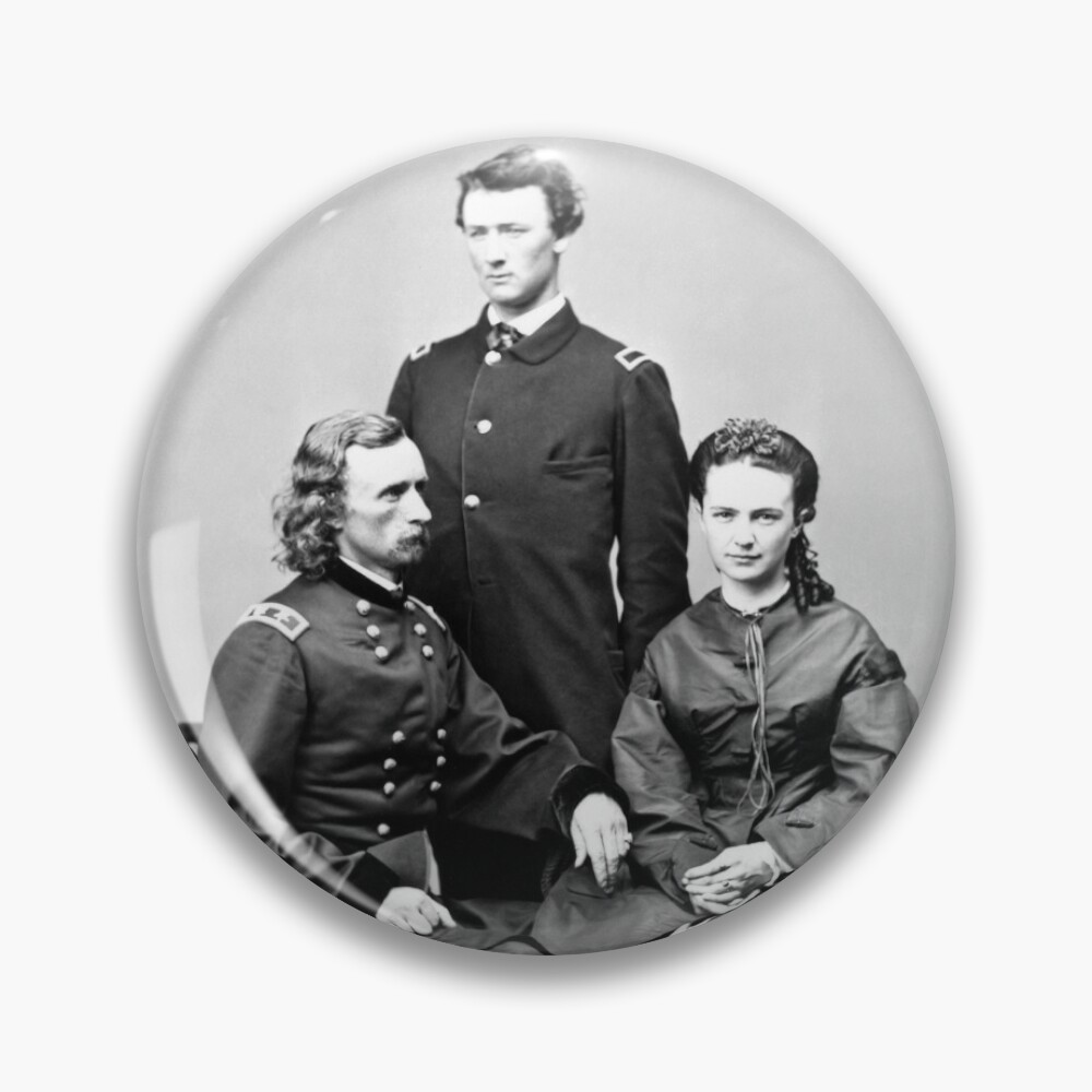 General Custer With His Wife And Brother - 1865 Pin for Sale by  warishellstore