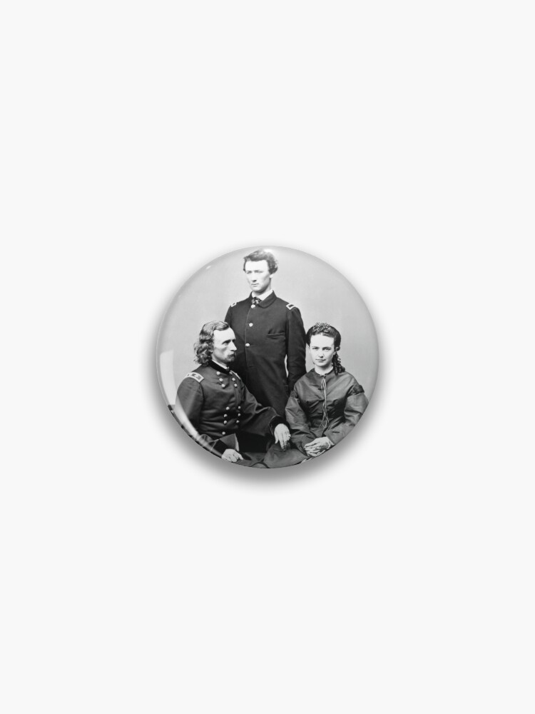 General Custer With His Wife And Brother - 1865' Pin for Sale by  warishellstore