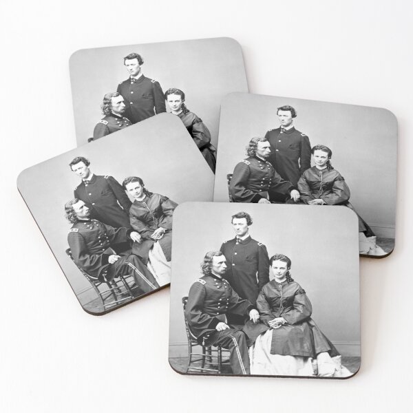 Item preview, General Custer With His Wife And Brother - 1865 designed and sold by warishellstore.