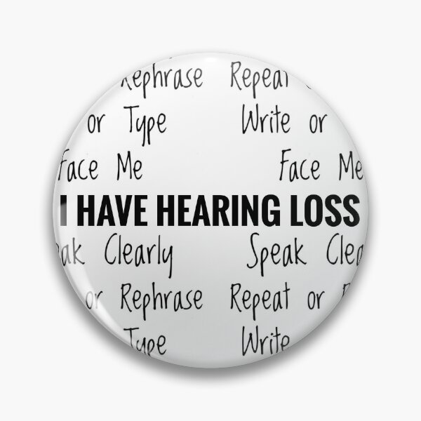 Item preview, Deaf/Hard of Hearing Awareness Mask I Have Hearing Loss by Jenny Meehan  designed and sold by Jenny Meehan Art Prints and Patterns  .