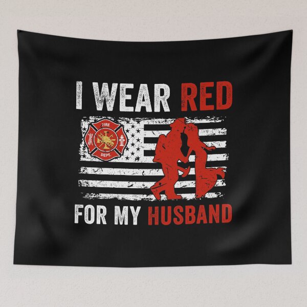 Item preview, Firefighter I Wear Red For My Husband designed and sold by TopDawgDesigns.