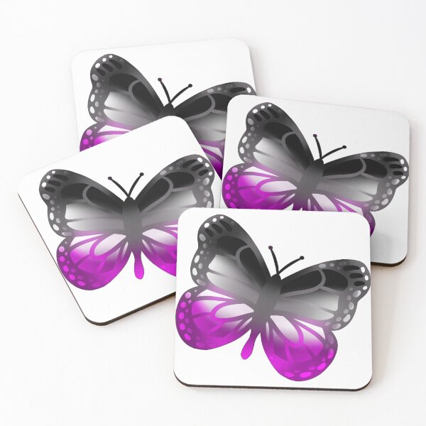 Item preview, LGBTQ+ Pride Butterflies - Asexual designed and sold by leashonlife.