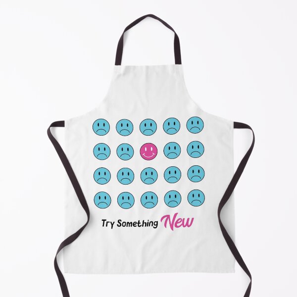 Item preview, Try Something New: Inspirational, Motivational, Smiley Face Wall Art and T-Shirt designed and sold by EmilySutin.