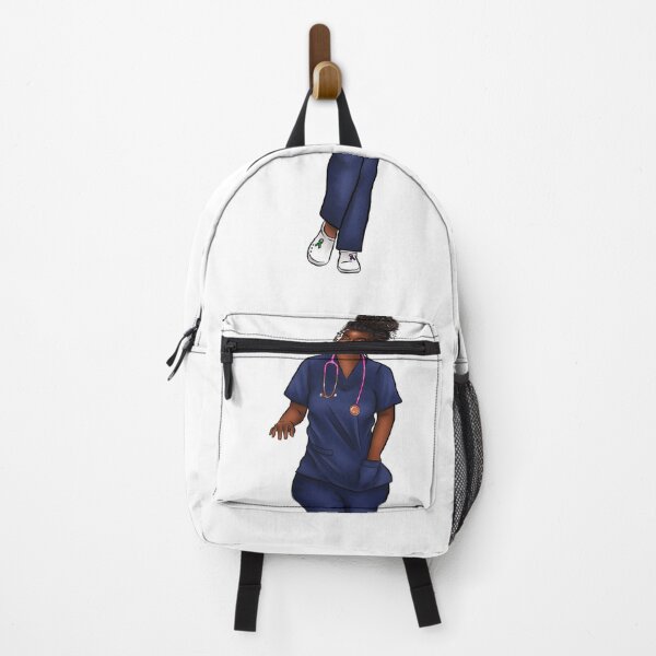 Item preview, Black Nurses are Dope - Hand Illustrated African American Nurse with Curly Hair designed and sold by sociallynina.