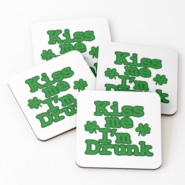 Item preview, Kiss Me I am Drunk Shirt Funny Green St Patricks Day T-Shirt designed and sold by TheFlipRepublic.
