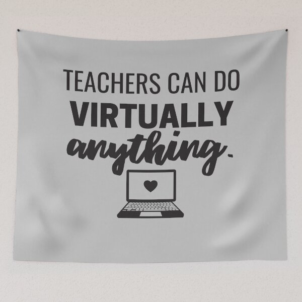 Item preview, Teachers Can Do Virtually Anything Online Learning Funny designed and sold by natalieritchie.