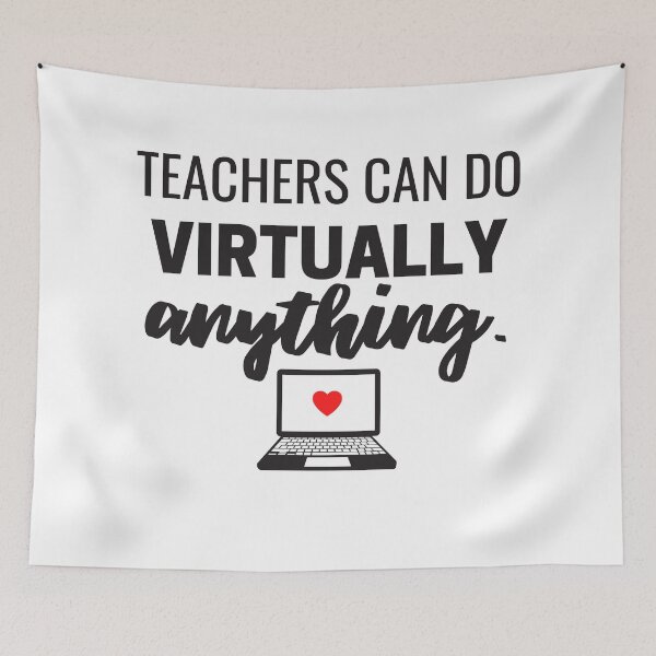 Item preview, Teachers Can Do Virtually Anything Online Learning Funny designed and sold by natalieritchie.