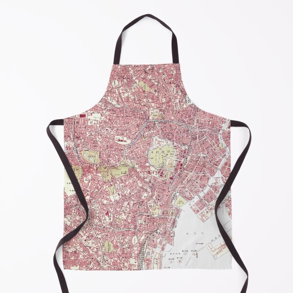 Item preview, 1956 Vintage Map of Tokyo designed and sold by Gin  Neko.