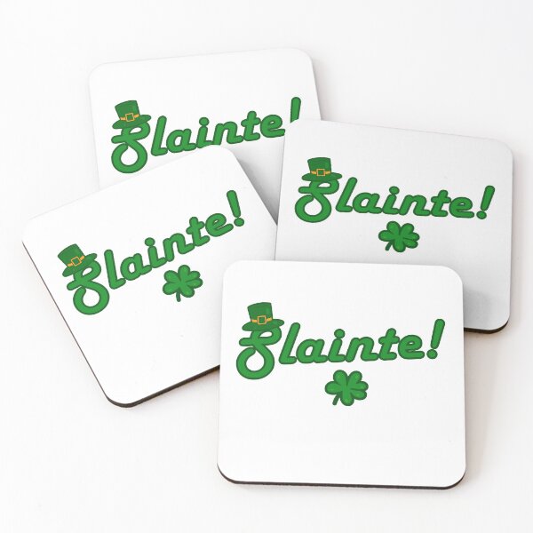 Aperçu de l'œuvre Slainte! T-shirt de conception de cadeau de jour de St.Patrick Cheers irlandais gaélique créée et vendue par TheFlipRepublic.