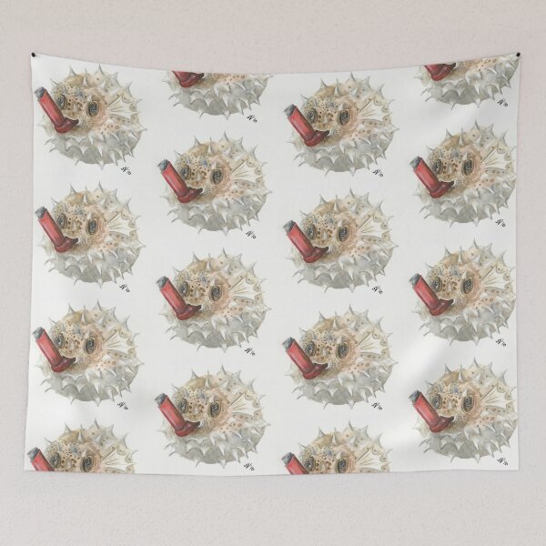 Item preview, Asthma Puffer Fish designed and sold by sarahvogelart.
