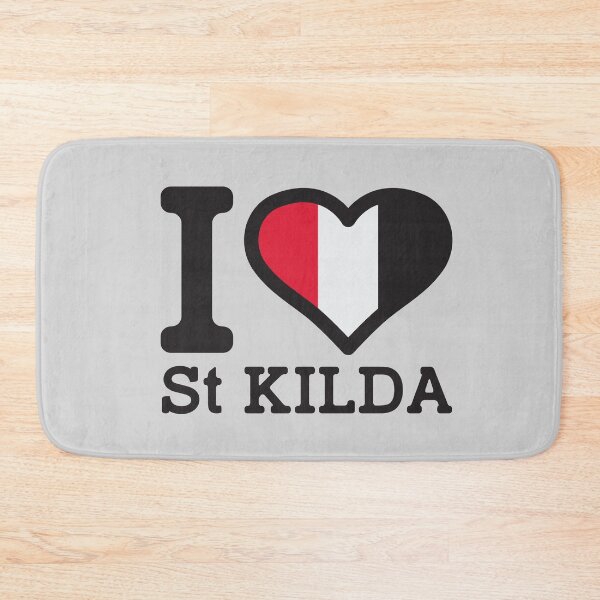 Artikelvorschau, "Ich liebe St. Kilda" AFL & AFLW inspirierte Kleidung, Waren, T-Shirts, Leggings, Rock, Maske, Schürze, Öko-Tasche entworfen und verkauft von Ink Inc.