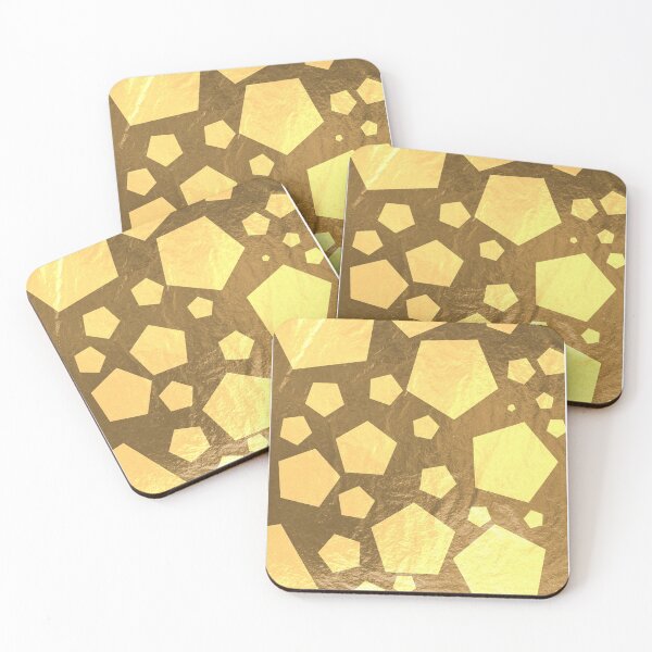 Item preview, Gold polygon pattern designed and sold by KIKOOSTORE.