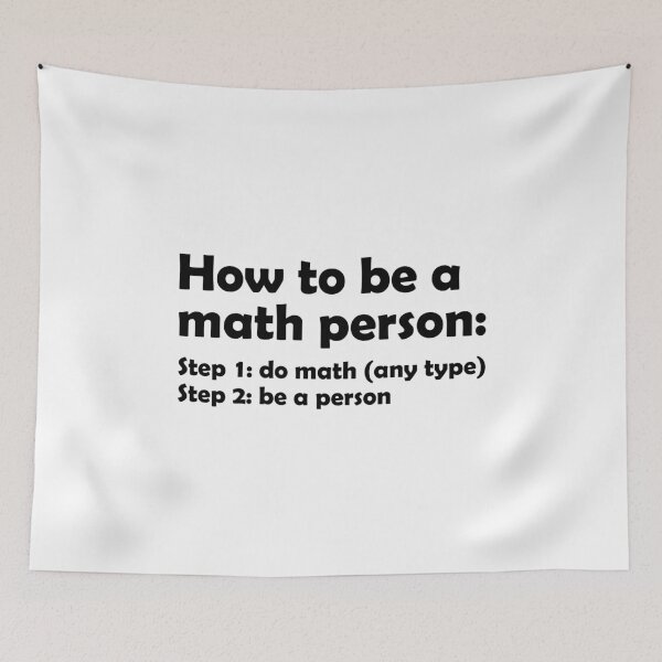 Item preview, How To Be A Math Person - Funny Math Joke designed and sold by T-shirt For You.