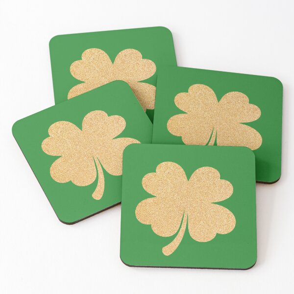 Item preview, St Pattys Day Shirt for Women with gold  Four Leaf Clover. designed and sold by TheFlipRepublic.