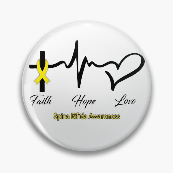 Item preview, Faith Hope Love Spina Bifida Awareness designed and sold by frechettee.