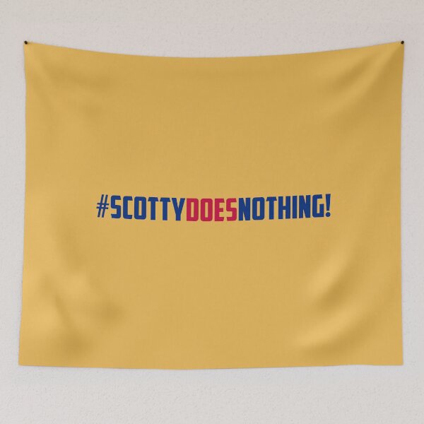 Item preview, #SCOTTYDOESNOTHING  SCOTTY DOES NOTHING designed and sold by Giovanni's  Brown Quotes.