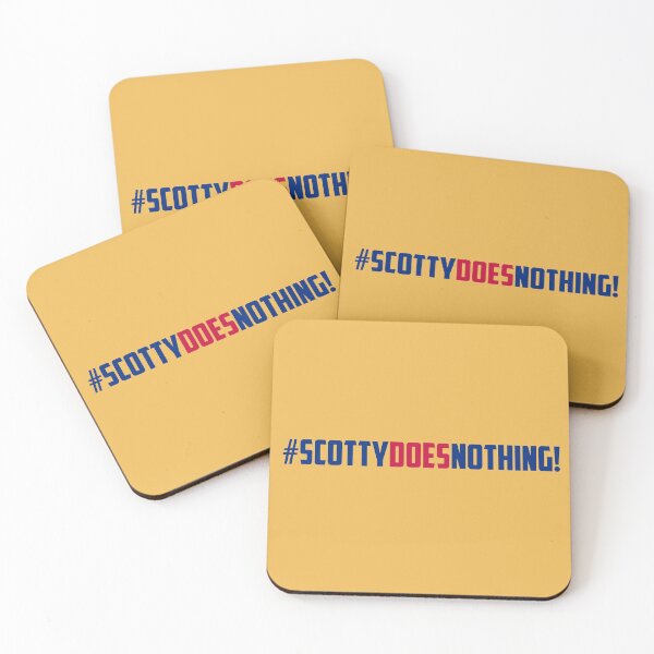 Item preview, #SCOTTYDOESNOTHING  SCOTTY DOES NOTHING designed and sold by Giovanni's  Brown Quotes.