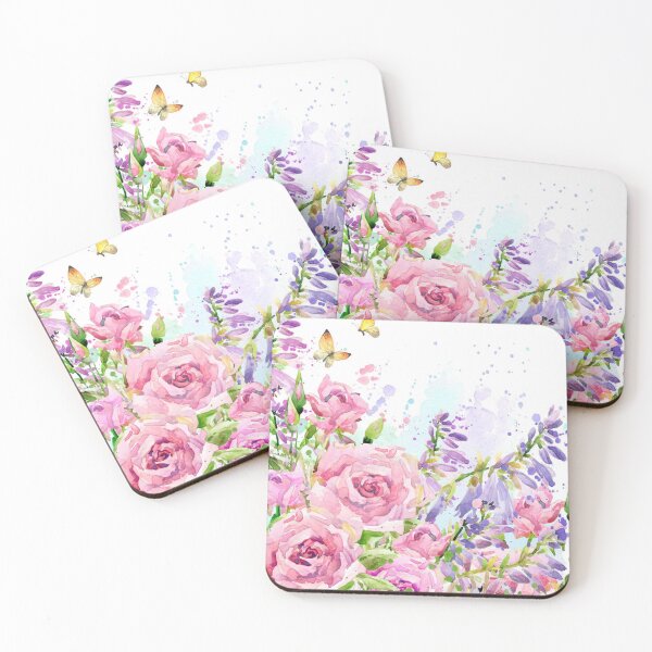 Item preview, Pink and Blue Floral Designs designed and sold by cindyfordyce.
