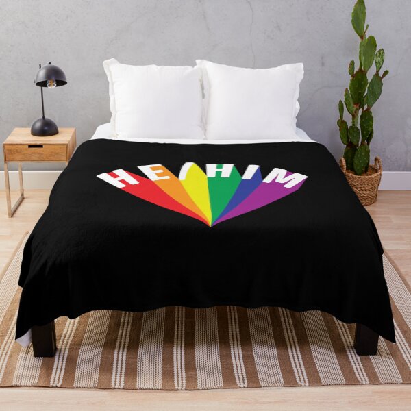 Item preview, He/Him Pronouns Rainbow Burst designed and sold by lavenderhearts.