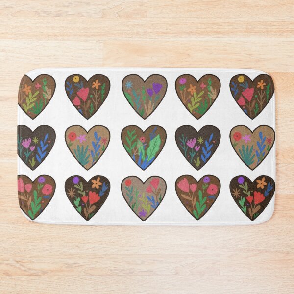 Item preview, floral  heart pattern galore, seamless floral pattern, flowers, decor, beautiful, trendy, modern, chic designed and sold by helkav.