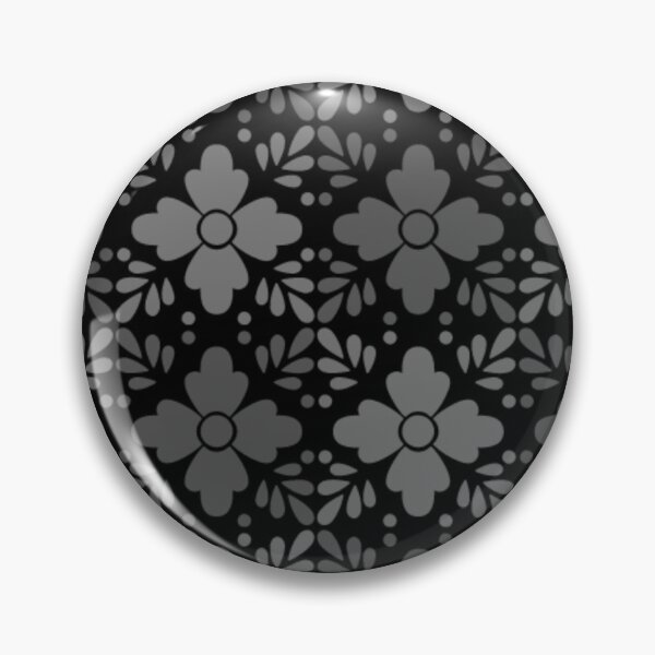 Item preview, Black and grey flowers pattern designed and sold by Mikes22Store.
