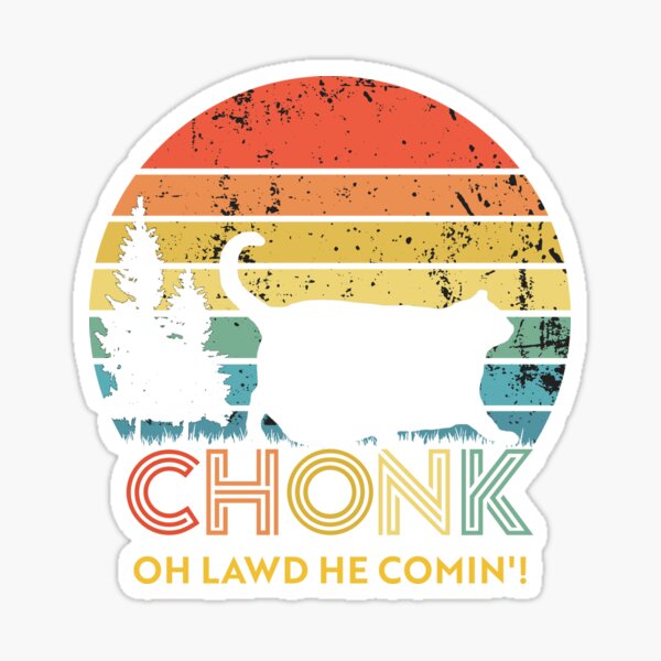 Item preview, Retro Funny Chonky Cat  designed and sold by mchda.