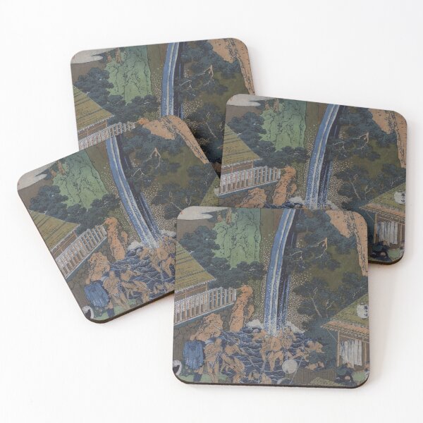 Aperçu de l'œuvre Cascade Roben à Oyama dans la province de Sagami - Hokusai créée et vendue par warishellstore.