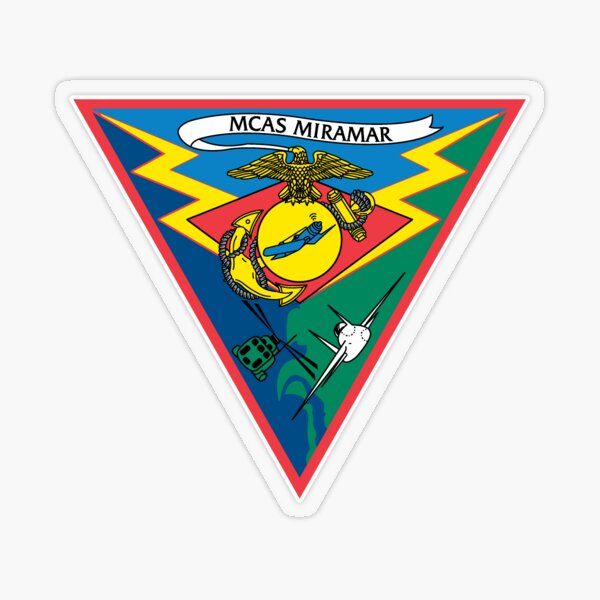 "Marine Corps Air Station Miramar (MCAS Miramar)" Sticker for Sale by