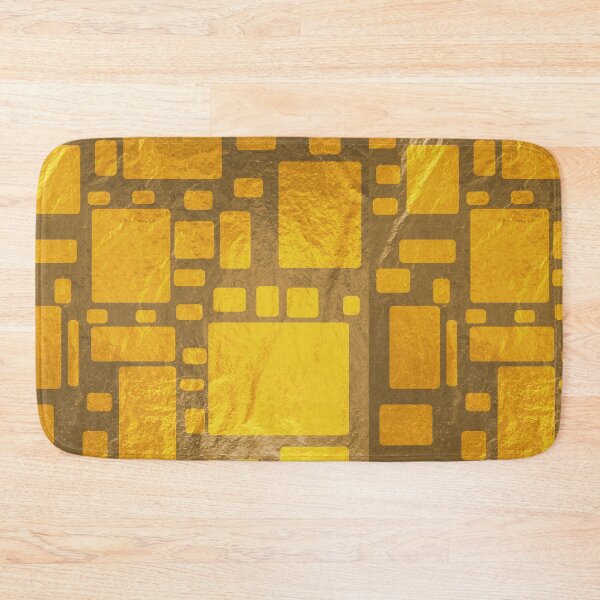 Item preview, Gold rounded rectangles pattern designed and sold by KIKOOSTORE.