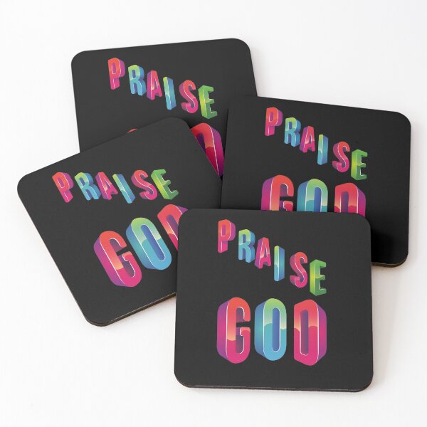 Item preview, Praise GOD-Black Background  designed and sold by Trendi61.
