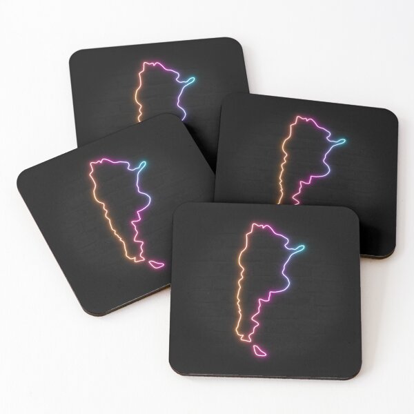 Item preview, Argentina Neon Outline - Retrowave Multicolor Glow designed and sold by dylanxh.