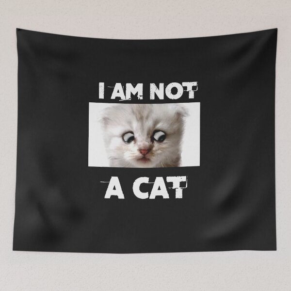 Item preview, Funny shirt I am not a cat  designed and sold by boxofstories.