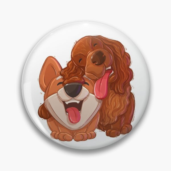 Item preview, Copy of Corgi dog and Cocker Spaniel Friendship  designed and sold by kriskisisback.