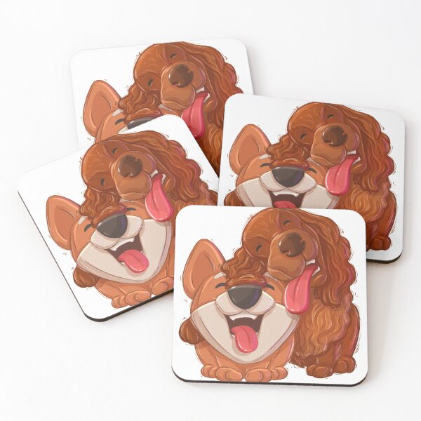 Item preview, Copy of Corgi dog and Cocker Spaniel Friendship  designed and sold by kriskisisback.