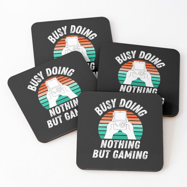 Item preview, Busy Doing Nothing but Gaming Funny Hand Held Gamer Novelty Gift designed and sold by Marathon-Runner.