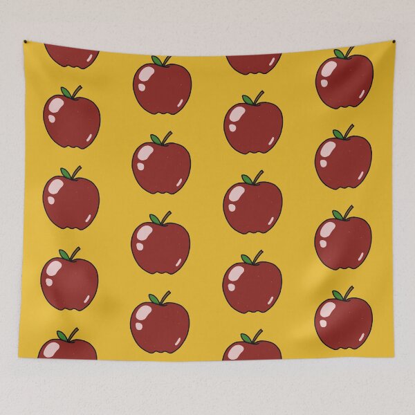 Item preview, Shiny Red Cartoon Apple designed and sold by smileygoblin.