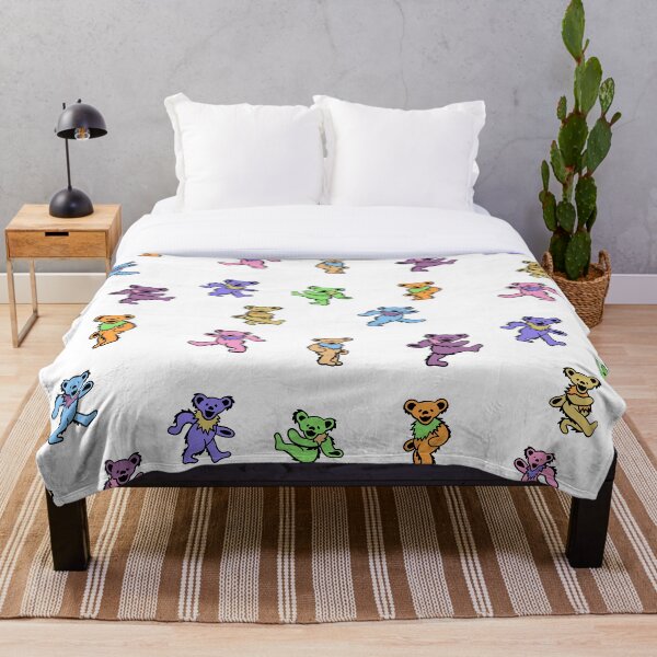 Mini Dancing Bears pastel Throw Blanket