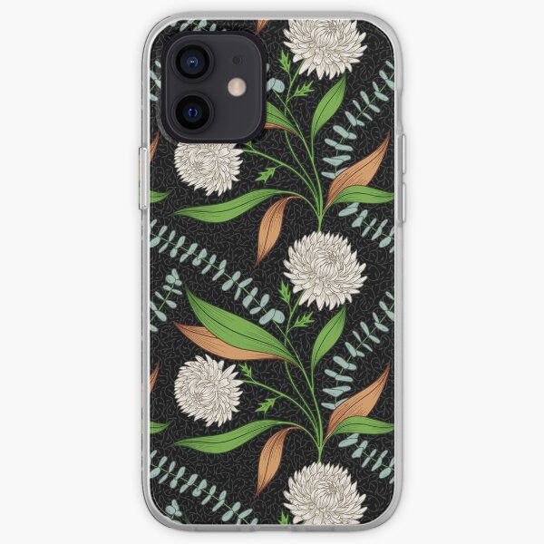 Winter Bouquet - Black iPhone Soft Case