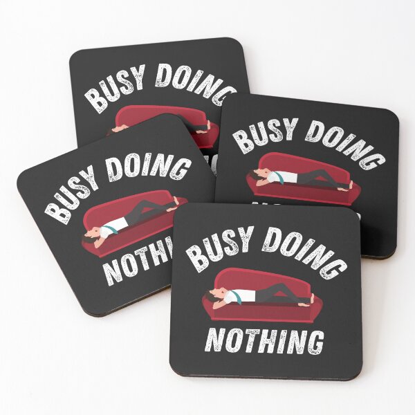 Item preview, Busy Doing Nothing Funny Laying On Couch Novelty Gift designed and sold by Marathon-Runner.