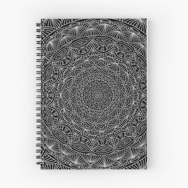 Item preview, Black + White Simple Minimalistic Mandala Maze Bohemian Boho Design Pattern designed and sold by AEJdesign.
