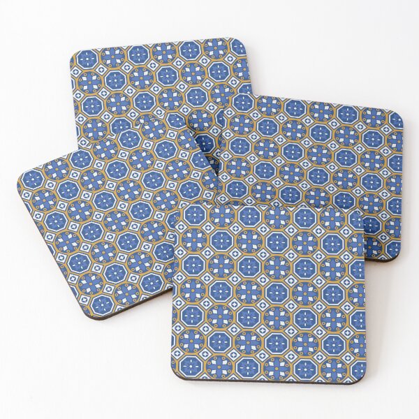 Item preview, Blue and Gold Talavera Pattern  designed and sold by Warrior Veteran Clothing.
