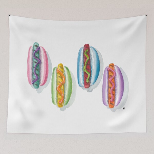 Artikelvorschau, Psychadelic Hot Dogs entworfen und verkauft von sarahvogelart.