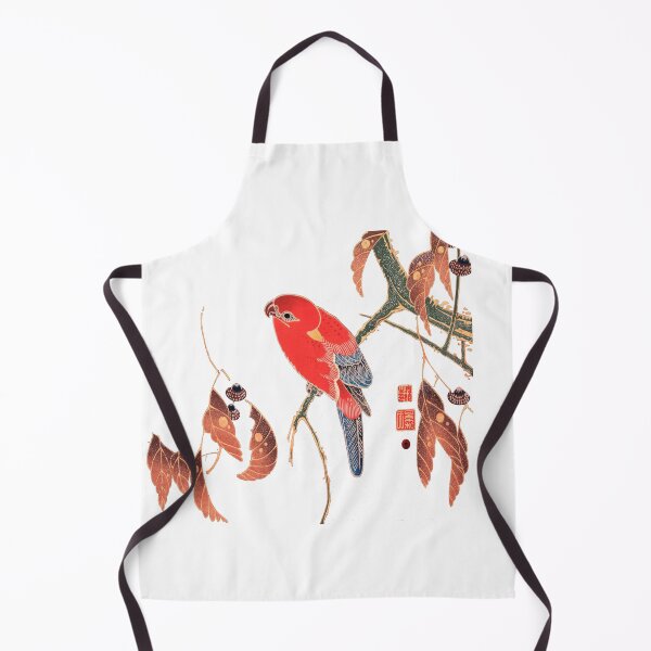 Item preview, Red Parrot on the Branch of a Tree Ito Jakuchu - Public Domain designed and sold by AlteredAtelier.