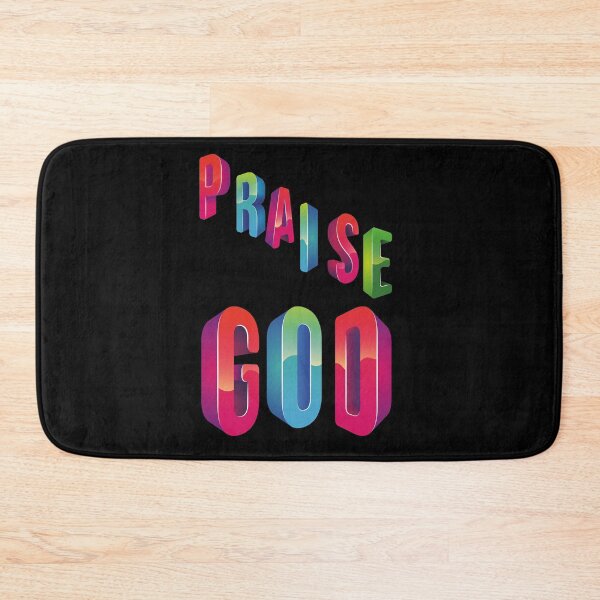 Item preview, Praise GOD-Black Background  designed and sold by Trendi61.