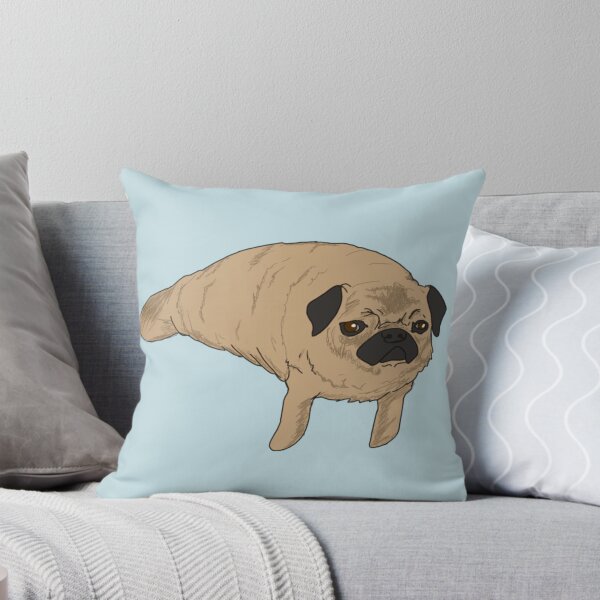 Item preview, Pugatee pug dog artwork  designed and sold by DolphinsDoodle.
