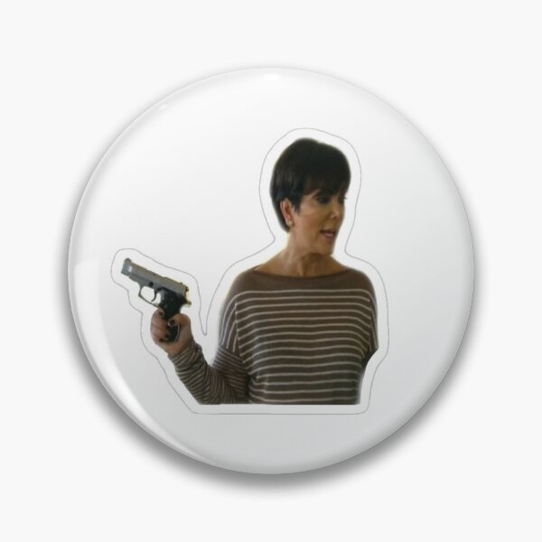 Item preview, Kris Jenner Kardashian gun meme designed and sold by sienna0312.