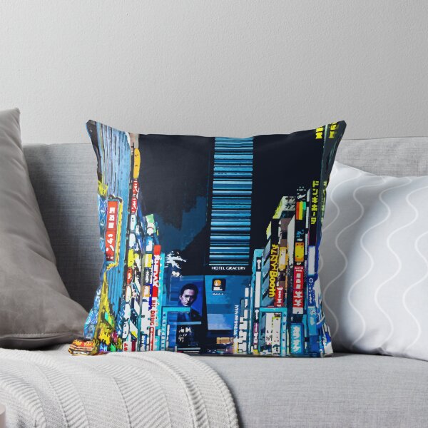 Item preview, Night in Japan Retro Watercolor Travel Landmark Art Print designed and sold by mchda.